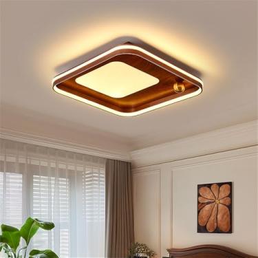 Imagem de Nórdico Moderno Quarto Lâmpada De Teto LED Moda Simplicidade Arte Sala De Estar Estudo De Restaurante Quarto Infantil Corredor Varanda Luz (3854B 48 * 48CM)