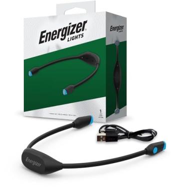 Imagem de Energizer Luz de leitura com gola em LED, luz de livro recarregável para leitura, tricô, acampamento, reparo