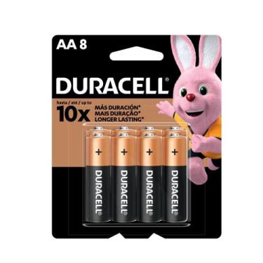 Imagem de Pilha Duracell Alcalina Pequena AA - 8 Unidades