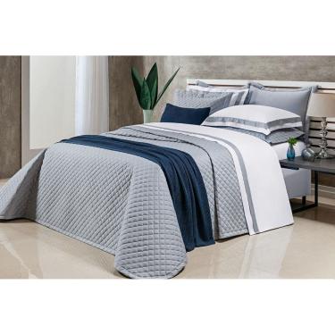 Imagem de Cobre Leito Super King Laisa Bordado 400 Fios 100% Algodão