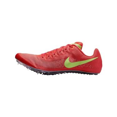 Imagem de Nike Ja Fly 4 Track and Field Sprinting Spikes (DR2741-100, Sail/Light Lemon Twist/Fierce Pink), Crimson brilhante/laranja hiper/pouco volt/coral lavado, 15