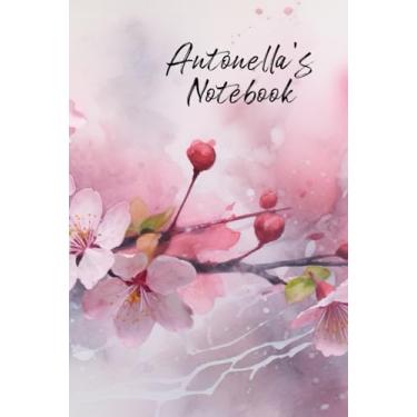 Imagem de Antonella’s Notebook: Personalized Diary Journal for Antonella, Cute Apple Blossom Diary, 6"x 9" 160 Lined Pages
