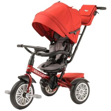 Imagem de Triciclo Infantil para Passeio com Assento Ajustável 6 Estágios, Idade Recomendada 1 a 5 Anos, Bentley, Vermelgo