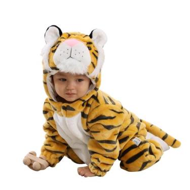 Imagem de Costume TONWHAR, macacão unissex para bebês, animal, tigre, de 2,5 a 3
