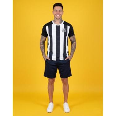 Imagem de Camisa Camiseta Santos FC Masculina Matriz Oficial Licenciada - Brazil