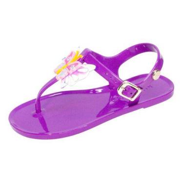 Imagem de Sandália Feminina Infantil Salomé Borboleta Miss Ref 20019 - Miss Miss