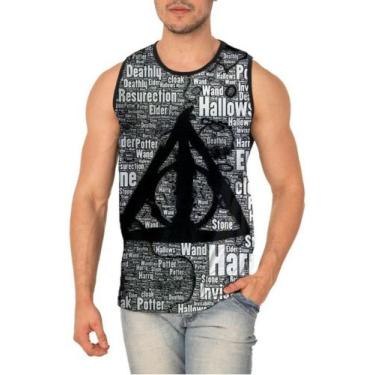 Imagem de Camiseta Regata Harry Potter Full Print Ref:389 - smoke, Preto, PP