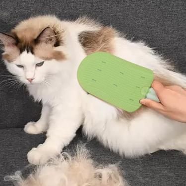 Imagem de Escova reutilizável para animais de estimação e gatos, removedor de pelos de animais de estimação, escova de limpeza doméstica, ferramenta de suprimentos para animais de estimação (verde)