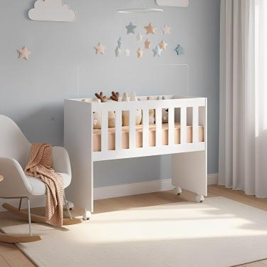 Imagem de Mini Berço Mobigu 5 Em 1 Com Colchão E Suporte Mosquiteiro