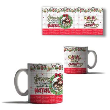 Imagem de Caneca Porcelana Natal Jesus Cristo Motivo Natal Menino 1 - Enjoy Shop