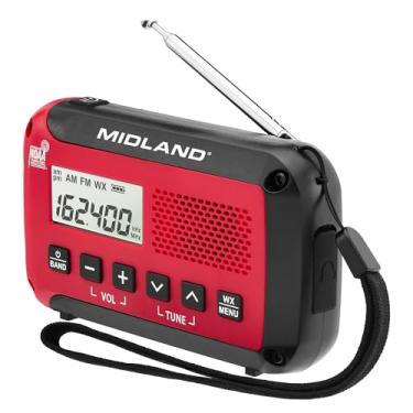 Imagem de Midland® - Rádio meteorológico ER10VP com lanterna e alerta de emergência - Rádio AM/FM - Compacto e fácil de transportar - Sinal estroboscópico SOS e conector de fone de ouvido