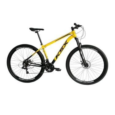 Imagem de Bicicleta Bike Aro 29 MTB Alumínio KSX 24V Marchas Index Cabeamento Interno Unissex (PRETA C/AMARELO (ADS PRETO), 17)