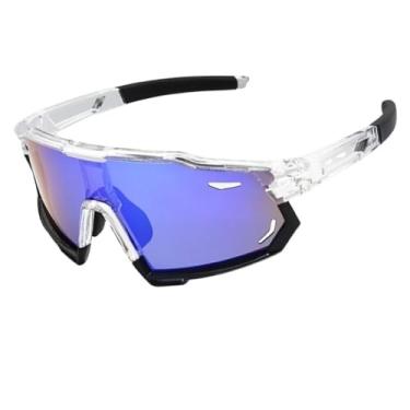 Imagem de Óculos de Sol Esportivo Polarizado Baixa Pace Premium Ciclismo Corrida Bike UV400 Masculino Feminino Unisex - Modelo Runner - Cacife Brand (Cristal e Preto Camaleão Espelhado)