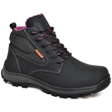 Imagem de Bota Botina de Segurança Feminina em Couro com CA Antiderrapante para Trabalho Gogowear-Feminino