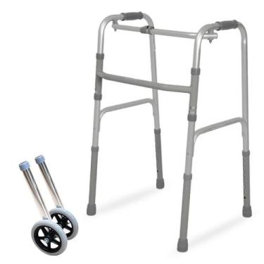 Imagem de Andador Com Rodas Para Idoso De Adulto Geriátrico Ortopédico - Dellame