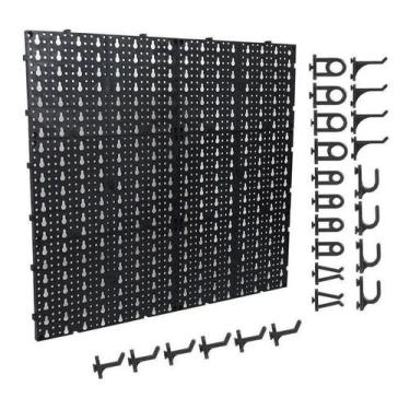 Imagem de Painel para ferramentas em plástico perfurado preto - organizador - GR