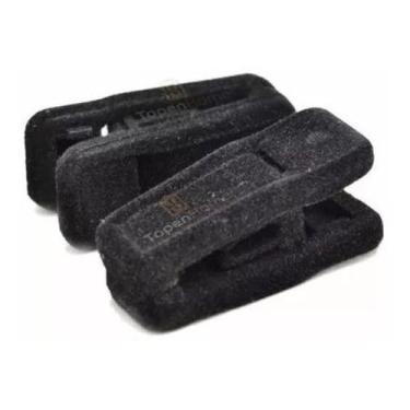 Imagem de Kit 10 presilhas de veludo diversas cores para cabide - Topen Home, PR