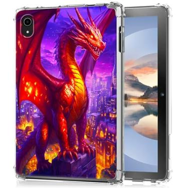 Imagem de HEAKIERG Capa transparente para iPad Mini 7 (A17 Pro) 7ª geração 2024 e iPad Mini 6 (A15) 2021 6ª geração 21.1 cm, capa protetora de silicone macio TPU transparente à prova de choque [antiamarelo