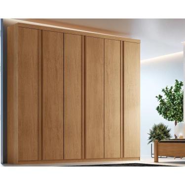 Imagem de Guarda Roupa 6 Portas Filadélfia E 4 Gavetas Naturale - Rufato