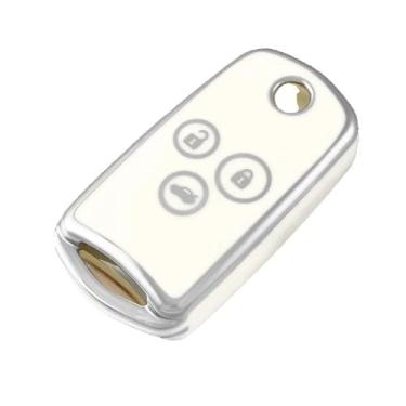 Imagem de Capa de chave de carro com 3 botões para Honda Civic Accord Jazz CRV HRV CRZ para Acura TL TSX ZDX RSX RSX chaveiro protetor de chave