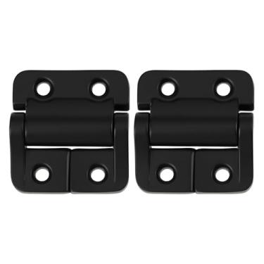 Imagem de Briny River 2 peças dobradiças de liga de zinco de amortecimento 1,0 N• m 38 x 40 mm adequado para navios armários portas de armário suportes de tela de exibição