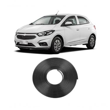 Imagem de Borracha Protetora Borda Porta Preta Prisma 4 Porta 10M Mini