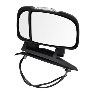 Imagem de NLQR Espelho do lado esquerdo do motorista, compatível com Dodge Ram Promaster 1500 2500 3500 2014-2021, substitui CH1320417 CH1320376, luz de seta aquecida, sensor de temperatura dobrável manual