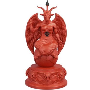 Imagem de Estátua Imagem Baphomet Bafomé Wicca (Cor Sanguis Obscurus)