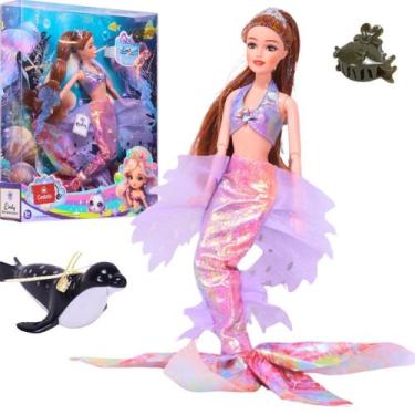 Imagem de Boneca Emily Coleção Sereia Articulada Acessórios - Castela - Castela 