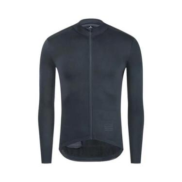 Imagem de Camisa de Ciclismo Masculina para Inverno - Manga Longa, Forro de Lã T