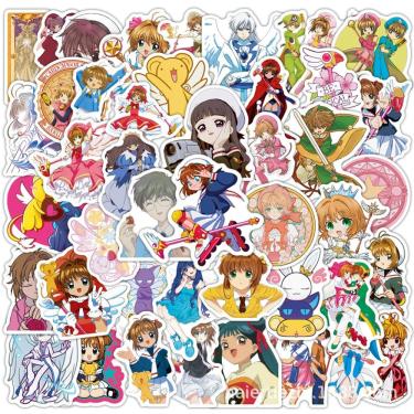 Imagem de Adesivos Cards Captors Sakura Waterproof Vinyl 50 unidades/lote