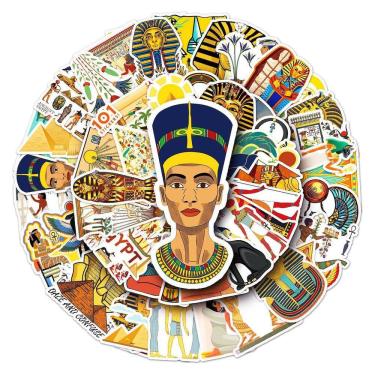 Imagem de Adesivo Anime Egyptian Pharaoh Vinyl Cartoon 50 unidades