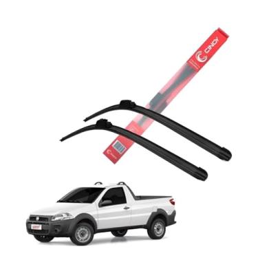 Imagem de Jogo Palheta Limpador De Parabrisa Strada 2015 2016 2017 2018 Encaixe específico