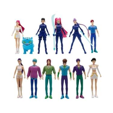 Imagem de Conjunto De Figuras Anime Kpop Demon Hunters Huntrix 12 Peças Derpy Ru