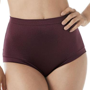 Imagem de Calcinha Calça Bourbon Demillus Feminina 026406, Vinho, EG