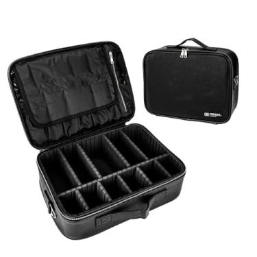 Imagem de Maleta Bolsa De Maquiagem Cosméticos Nordk GlowUp Divisória Ajustável Case Profissional Make