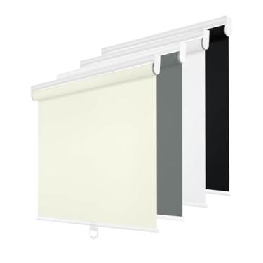 Imagem de Changshade Persianas blackout sem fio para janelas internas, persiana de rolo com proteção UV e persianas térmicas para casa e escritório (61 cm L x 162 cm A, bege)