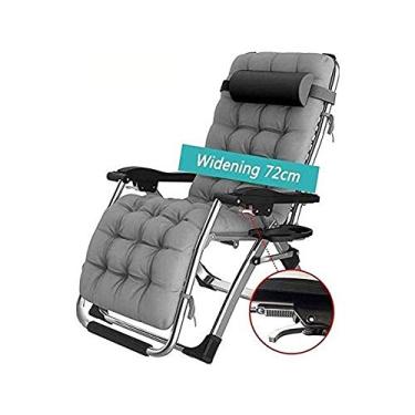 Imagem de YYBOES Cadeira de gravidade zero, espreguiçadeira, portátil, dobrável, para uso ao ar livre, ajustável, para quintal, deck, piscina, praia