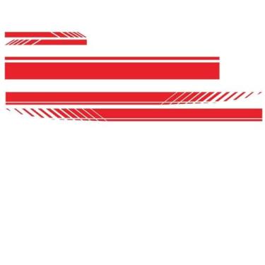 Imagem de 5 PCS Adesivo Universal de Listras Lateral Saia Teto e Capô para Carros Corrida Todos os PVC - Design Fashion Anti-Corrosão Alta Temperatura Upgrade Externo do Veículo