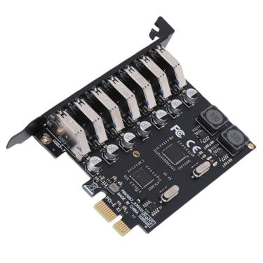 Imagem de Luocute Placa de Expansão PCIe USB 3.0 de 7 Portas para PC de Mesa, Transferência de Dados SuperSpeed ​​de 5 Gbps, Placa de Hub PCI Express para USB 3.0 Com Canais Dedicados Suporte
