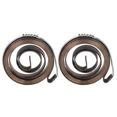 Imagem de Luqeeg Mola Helicoidal de Retorno de Alimentação de Pena Estável e Prática para Brocas Horizontais/verticais, 2 Unidades para Furadeira de Bancada, Artesanato Profissional, Aço Cromado