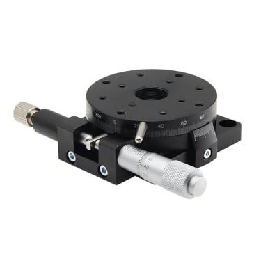 Imagem de Eixo R 125mm RSP125-L Plataforma giratória manual de 360 ​​graus, palco deslizante, rolamento de precisão, carga de palco linear 49N 5kgf 125mm