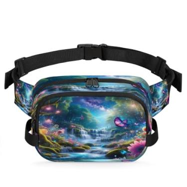 Imagem de Pochete colorida de libélula de vidro para mulheres e homens com alça ajustável, bolsa transversal, bolsa de peito, bolsa tiracolo, Cor 18