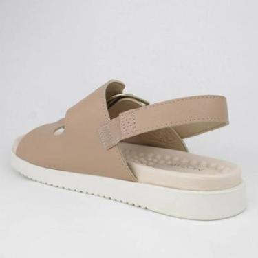 Imagem de Sandália Papete Rasteira Modare Feminina Plataforma Com Fivela 7178.121 - Nude-Feminino