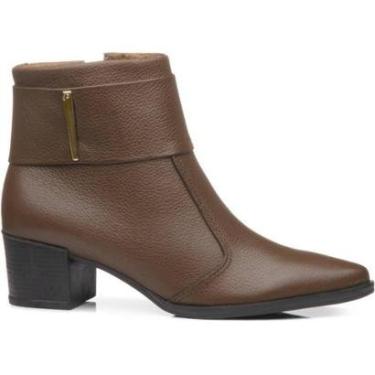Imagem de BOTA FEMININA PEGADA EM COURO CANO CURTO - 280501-Feminino