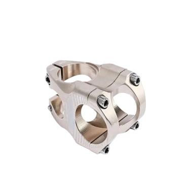 Imagem de Guidão curto de alumínio para downhill, modelo riser tube, para mountain bike, dimensões 28,6 * 31,8 * 35mm. Acessórios para ciclismo.(Silver)