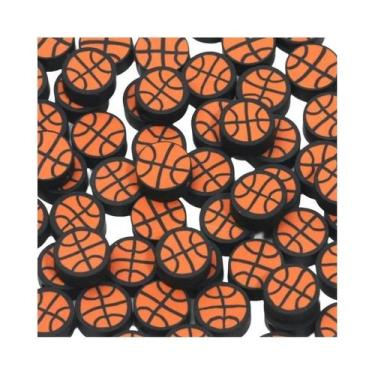 Imagem de Contas De Basquete De Argila Polimérica De 9mm 20 50 100pcs Para DIY J