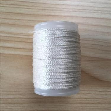 Imagem de KURUGEILI 120 jardas/110 m Tiro com arco fio para servir 3 fios de nylon durável fio de servir para amarrar arco recurvo composto Peep Sight Nock proteção branca