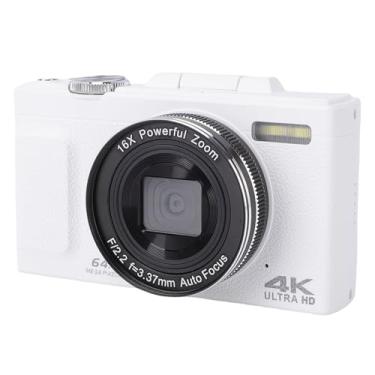 Imagem de ZJchao Câmera Digital 4K Com Zoom de 16X CMOS Sensor 64MP Full HD Compact Vlogging Camera para Fotografia Iniciantes Vloggers de Viagem