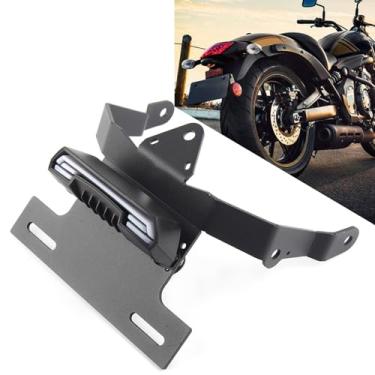 Imagem de FINMOKAL Suporte De Quadro De Suporte De Placa De Licença Adequado Para Kawasaki Vulcan S/Cafe 2015-2020
